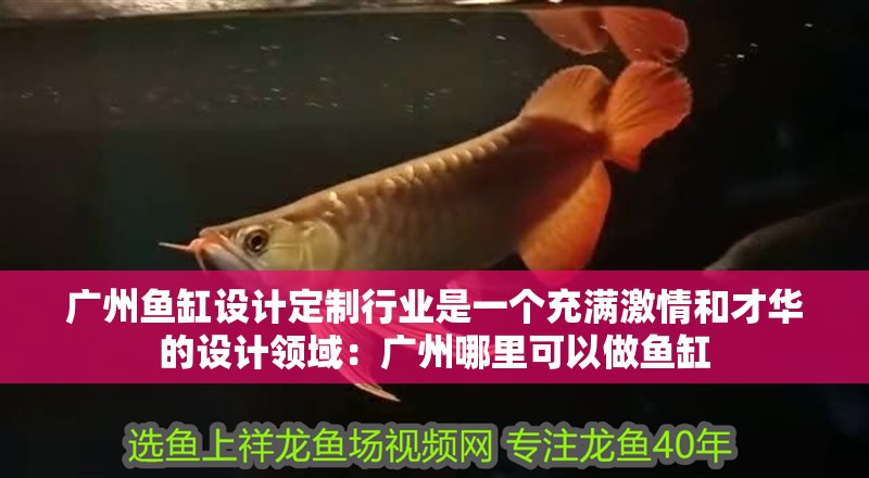 廣州魚缸設計定制行業(yè)是一個充滿激情和才華的設計領域：廣州哪里可以做魚缸