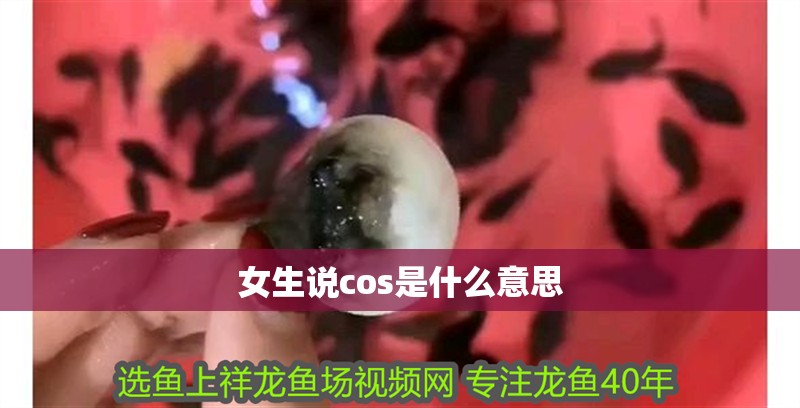 女生說cos是什么意思