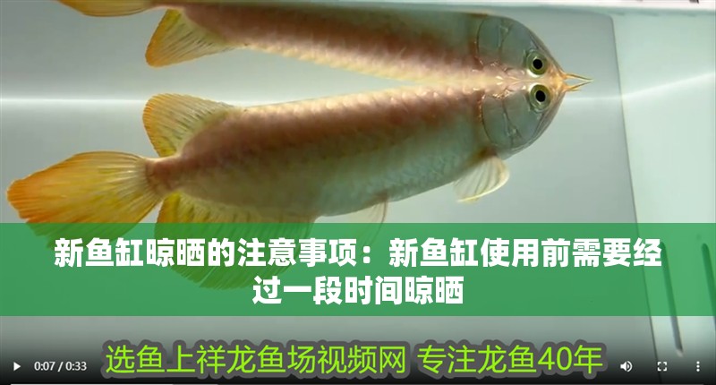 新魚缸晾曬的注意事項：新魚缸使用前需要經過一段時間晾曬 新魚缸晾曬的注意事項：新魚缸使用前需要經過一段時間晾曬 魚缸百科