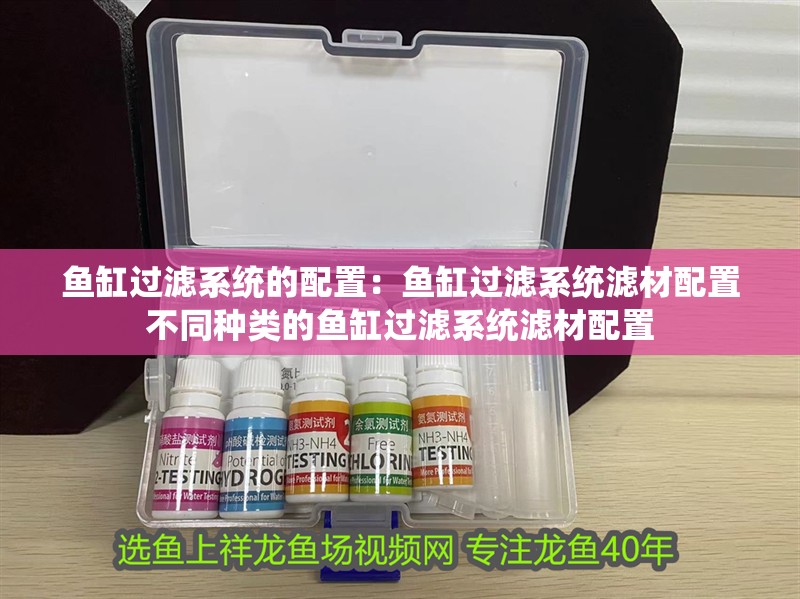 魚缸過濾系統的配置：魚缸過濾系統濾材配置不同種類的魚缸過濾系統濾材配置