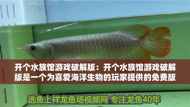 開個水族館游戲破解版：開個水族館游戲破解版是一個為喜愛海洋生物的玩家提供的免費版本