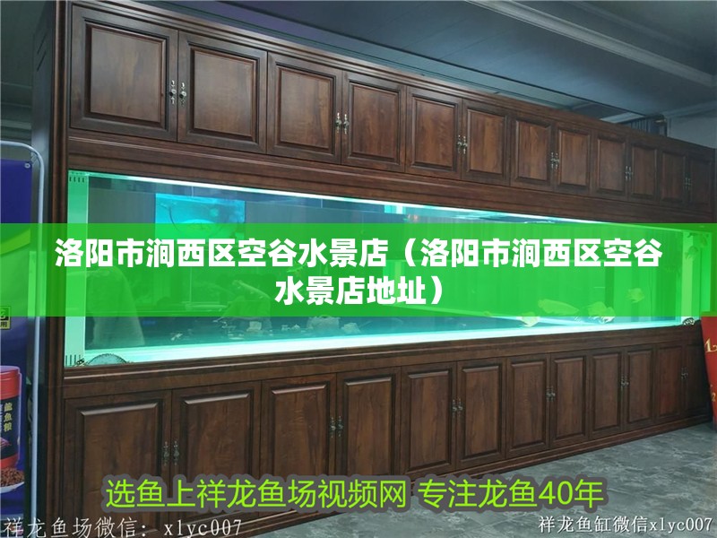 洛陽市澗西區空谷水景店（洛陽市澗西區空谷水景店地址） 洛陽市澗西區空谷水景店（洛陽市澗西區空谷水景店地址） 全國水族館企業名錄