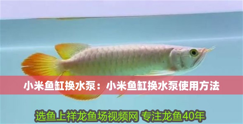 小米魚缸換水泵：小米魚缸換水泵使用方法