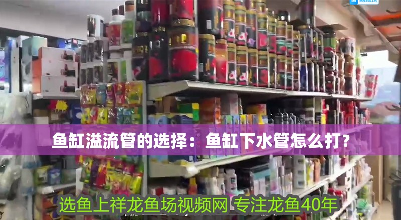 魚缸溢流管的選擇：魚缸下水管怎么打？
