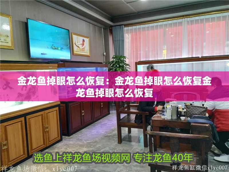 金龍魚掉眼怎么恢復：金龍魚掉眼怎么恢復金龍魚掉眼怎么恢復