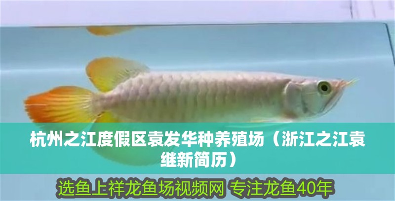 杭州之江度假區袁發華種養殖場（<strong><mark>浙江</mark></strong>之江袁繼新簡歷）