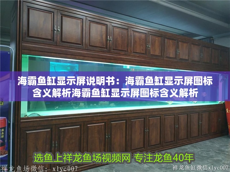 海霸魚缸顯示屏說明書：海霸魚缸顯示屏圖標含義解析海霸魚缸顯示屏圖標含義解析