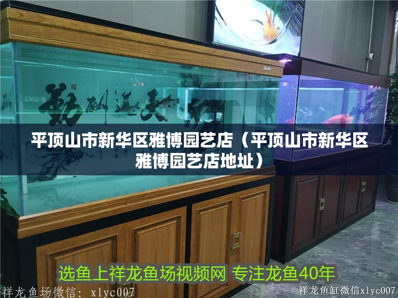 平頂山市新華區(qū)雅博園藝店（平頂山市新華區(qū)雅博園藝店地址）