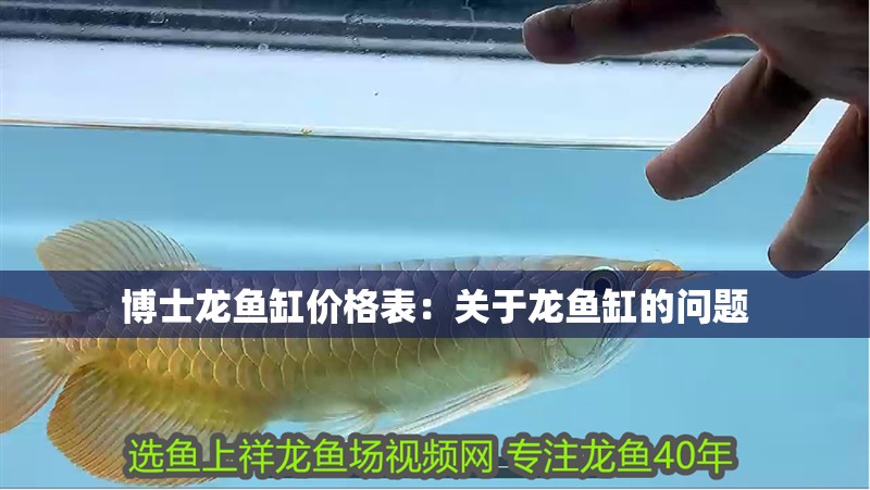 博士龍魚缸價格表：關于龍魚缸的問題