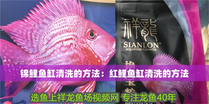 錦鯉魚缸清洗的方法：紅鯉魚缸清洗的方法