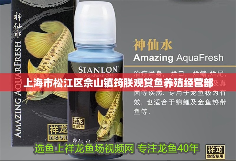 上海市松江區(qū)佘山鎮(zhèn)筠朕觀賞魚養(yǎng)殖經(jīng)營部
