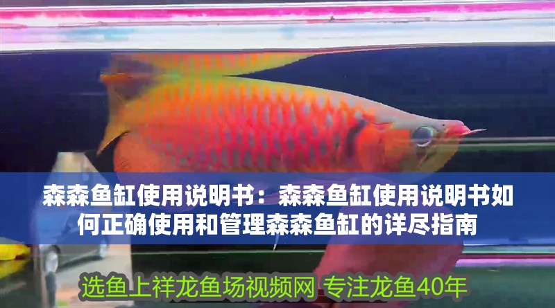 森森魚缸使用說明書：森森魚缸使用說明書如何正確使用和管理森森魚缸的詳盡指南