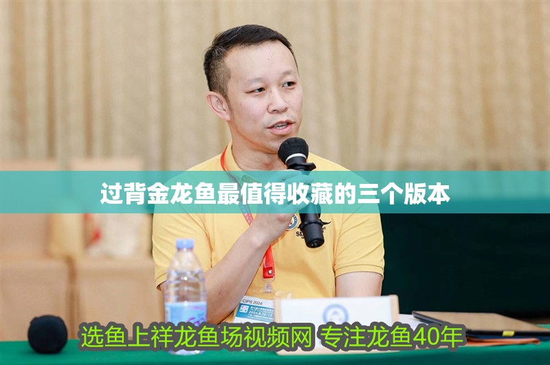 過背金龍魚最值得收藏的三個版本
