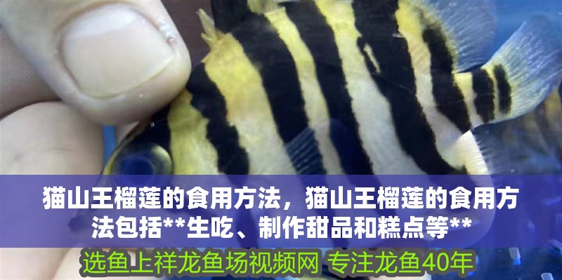 貓山王榴蓮的食用方法，貓山王榴蓮的食用方法包括**生吃、制作甜品和糕點(diǎn)等**