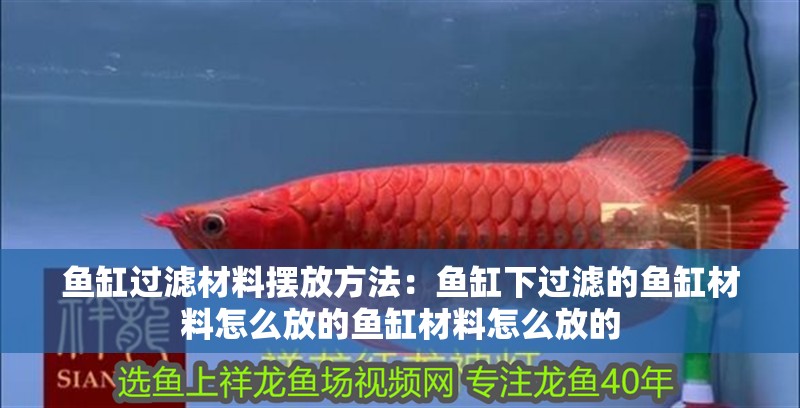 魚缸過濾材料擺放方法：魚缸下過濾的魚缸材料怎么放的魚缸材料怎么放的
