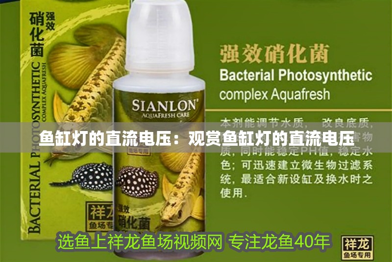 魚缸燈的直流電壓：觀賞魚缸燈的直流電壓 魚缸燈的直流電壓：觀賞魚缸燈的直流電壓 魚缸百科