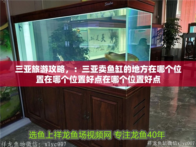 三亞旅游攻略，：三亞賣魚缸的地方在哪個(gè)位置在哪個(gè)位置好點(diǎn)在哪個(gè)位置好點(diǎn)