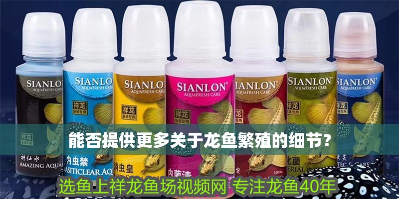 能否提供更多關于龍魚繁殖的細節？
