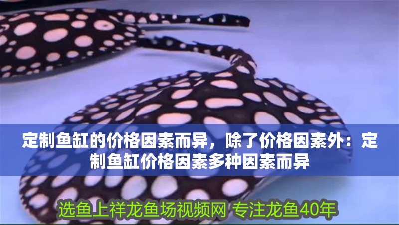 定制魚缸的價格因素而異，除了價格因素外：定制魚缸價格因素多種因素而異