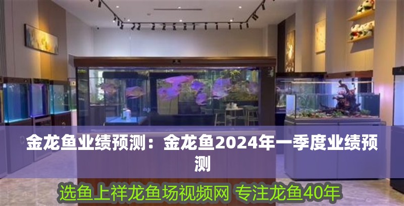 金龍魚業績預測:金龍魚2024年一季度業績預測