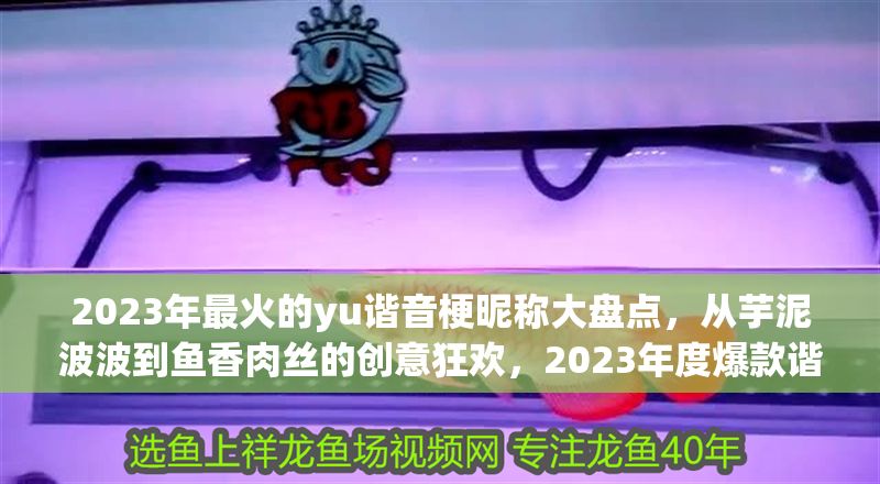 2023年最火的yu諧音梗昵稱大盤點，從芋泥波波到魚香肉絲的創(chuàng)意狂歡，2023年度爆款諧音梗昵稱Top榜，從芋泥波波到魚香肉絲的腦洞盛宴