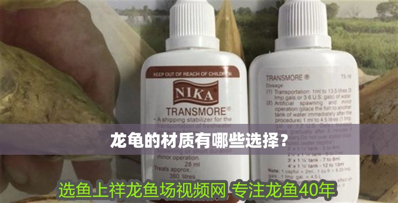 龍龜的材質有哪些選擇？