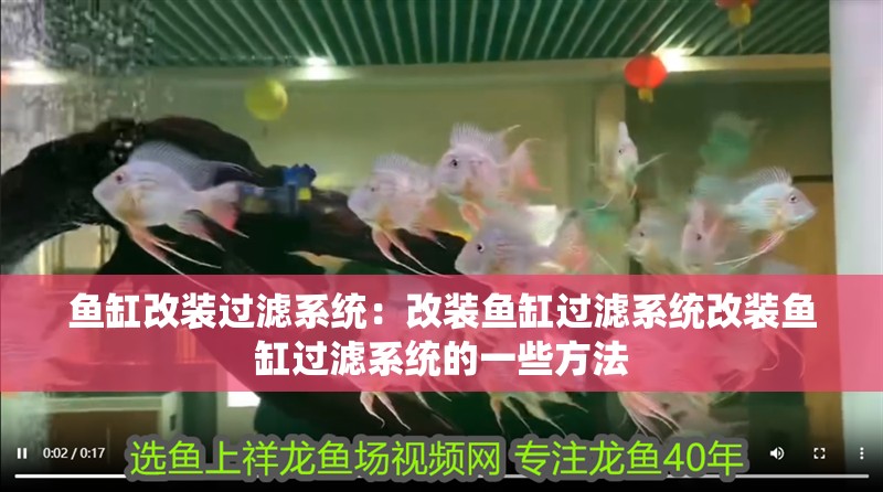 魚缸改裝過濾系統：改裝魚缸過濾系統改裝魚缸過濾系統的一些方法