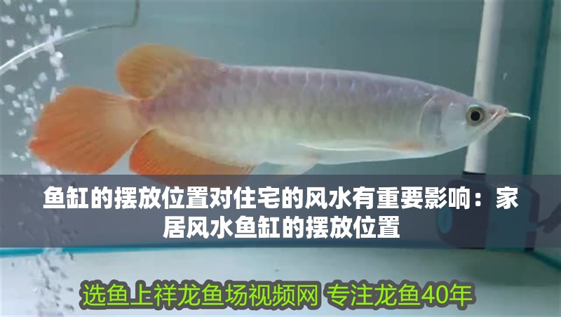 魚缸的擺放位置對住宅的風水有重要影響：家居風水魚缸的擺放位置