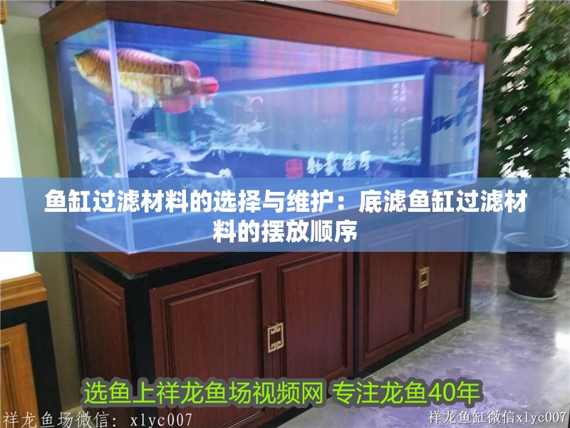 魚缸過濾材料的選擇與維護(hù)：底濾魚缸過濾材料的擺放順序