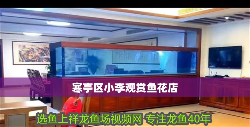 寒亭區小李觀賞魚花店 寒亭區小李觀賞魚花店 全國水族館企業名錄