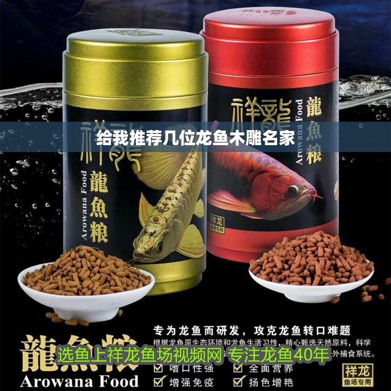 給我推薦幾位龍魚木雕名家