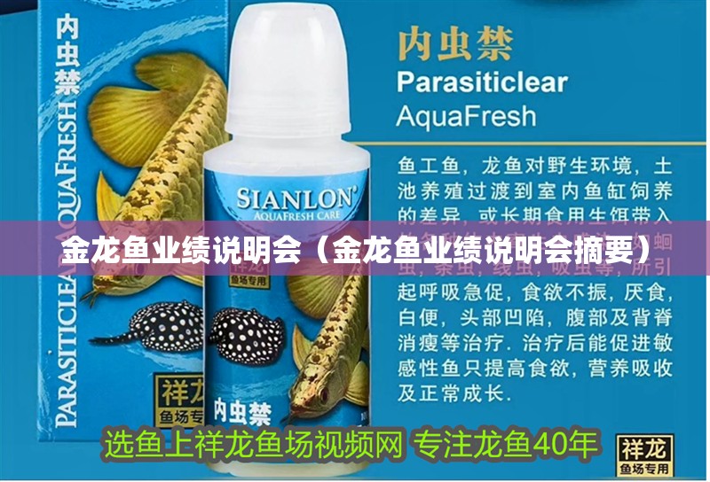 金龍魚業績說明會（金龍魚業績說明會摘要） 金龍魚業績說明會（金龍魚業績說明會摘要） 龍魚百科