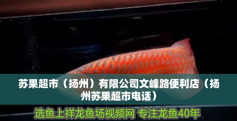 蘇果超市（揚州）有限公司文峰路便利店（揚州蘇果超市電話）