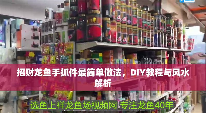 招財龍魚手抓件最簡單做法，DIY教程與風水解析