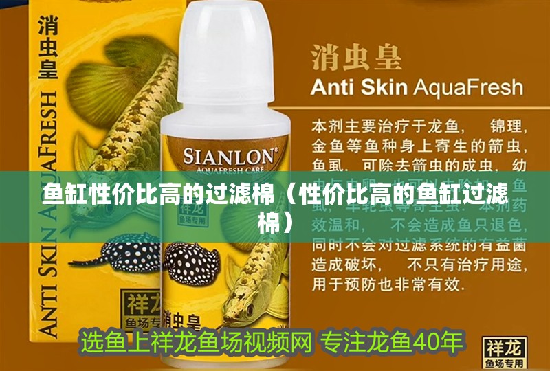 魚缸性價比高的過濾棉（性價比高的魚缸過濾棉）