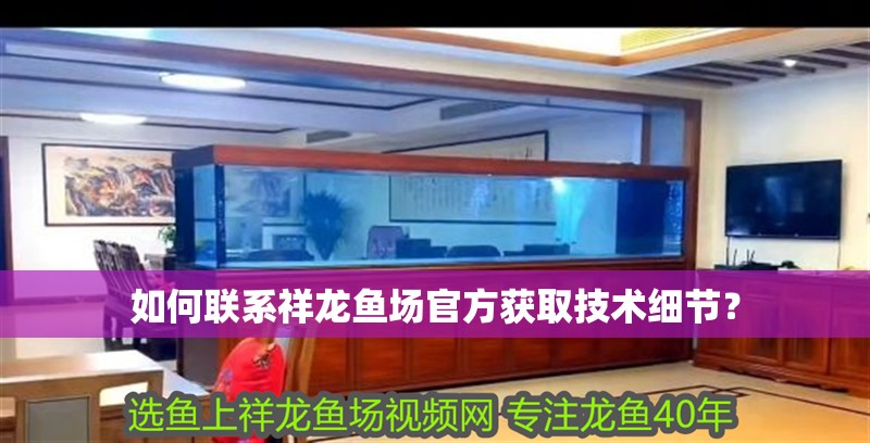 如何聯系祥龍魚場官方獲取技術細節？