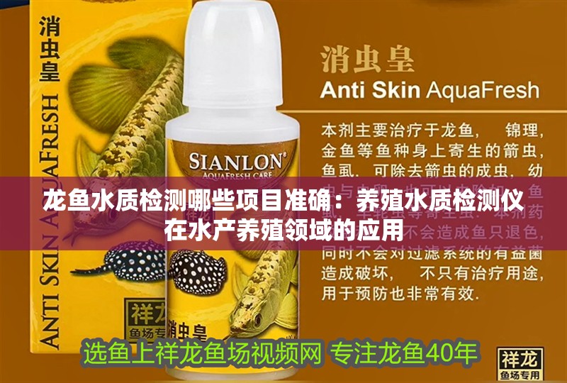 龍魚水質(zhì)檢測(cè)哪些項(xiàng)目準(zhǔn)確：養(yǎng)殖水質(zhì)檢測(cè)儀在水產(chǎn)養(yǎng)殖領(lǐng)域的應(yīng)用