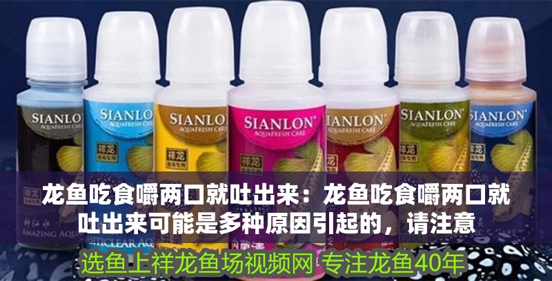龍魚吃食嚼兩口就吐出來：龍魚吃食嚼兩口就吐出來可能是多種原因引起的，請注意 龍魚吃食嚼兩口就吐出來：龍魚吃食嚼兩口就吐出來可能是多種原因引起的，請注意 龍魚百科