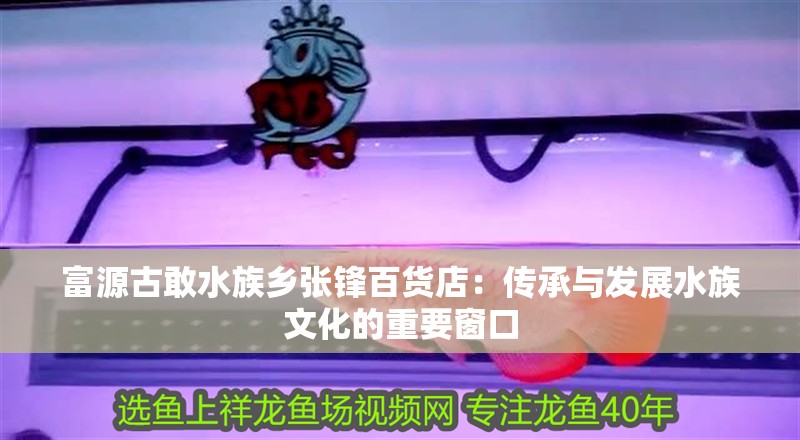 富源古敢水族鄉張鋒百貨店：傳承與發展水族文化的重要窗口