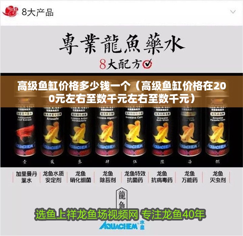 高級魚缸價格多少錢一個（高級魚缸價格在200元左右至數千元左右至數千元）