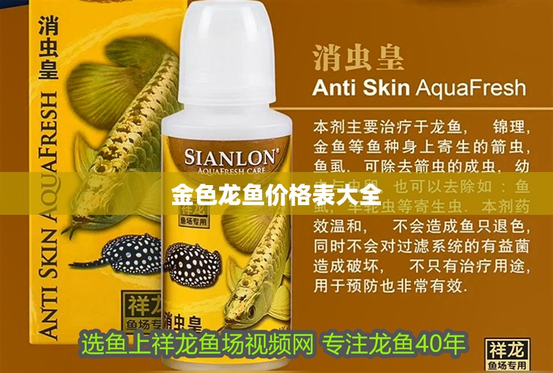 金色龍魚價格表大全
