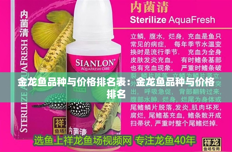 金龍魚品種與價(jià)格排名表：金龍魚品種與價(jià)格排名