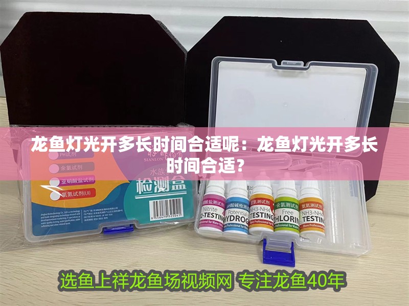 龍魚燈光開多長時(shí)間合適呢：龍魚燈光開多長時(shí)間合適？