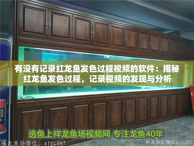 有沒有記錄紅龍魚發色過程視頻的軟件：揭秘紅龍魚發色過程，記錄視頻的發現與分析