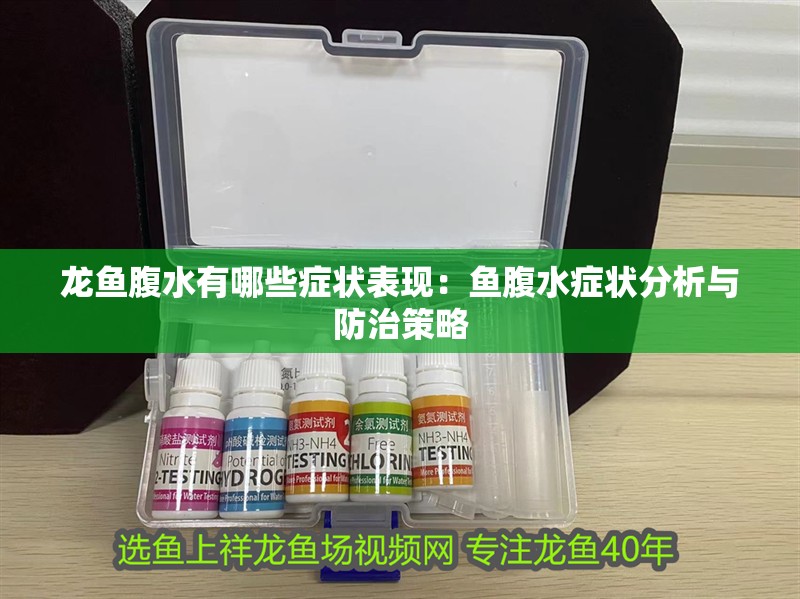 龍魚腹水有哪些癥狀表現：魚腹水癥狀分析與防治策略