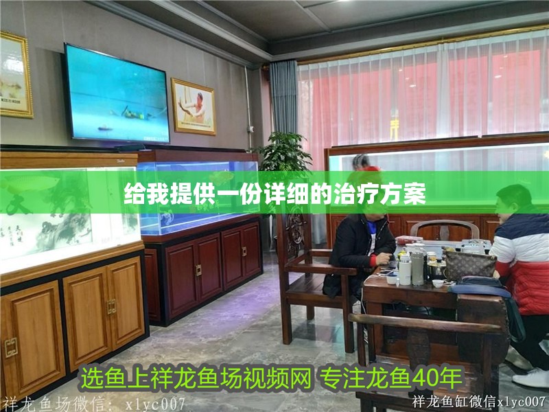 給我提供一份詳細的治療方案