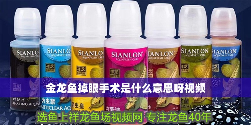金龍魚(yú)掉眼手術(shù)是什么意思呀視頻