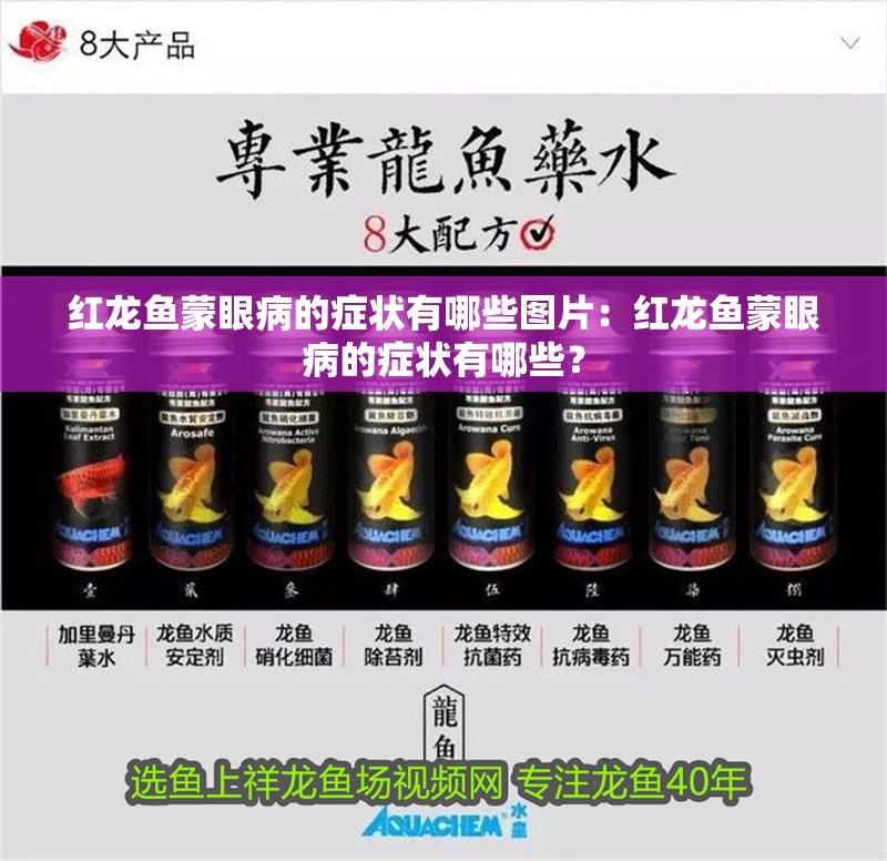 紅龍魚蒙眼病的癥狀有哪些圖片：紅龍魚蒙眼病的癥狀有哪些？