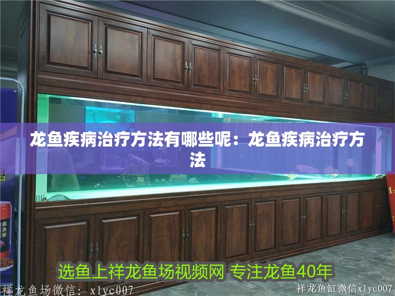 龍魚疾病治療方法有哪些呢：龍魚疾病治療方法