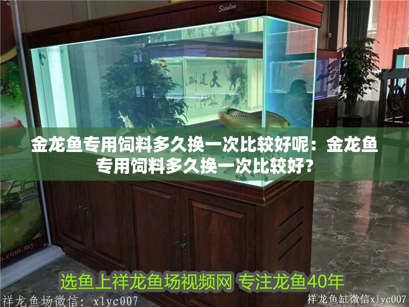 金龍魚專用飼料多久換一次比較好呢：金龍魚專用飼料多久換一次比較好？